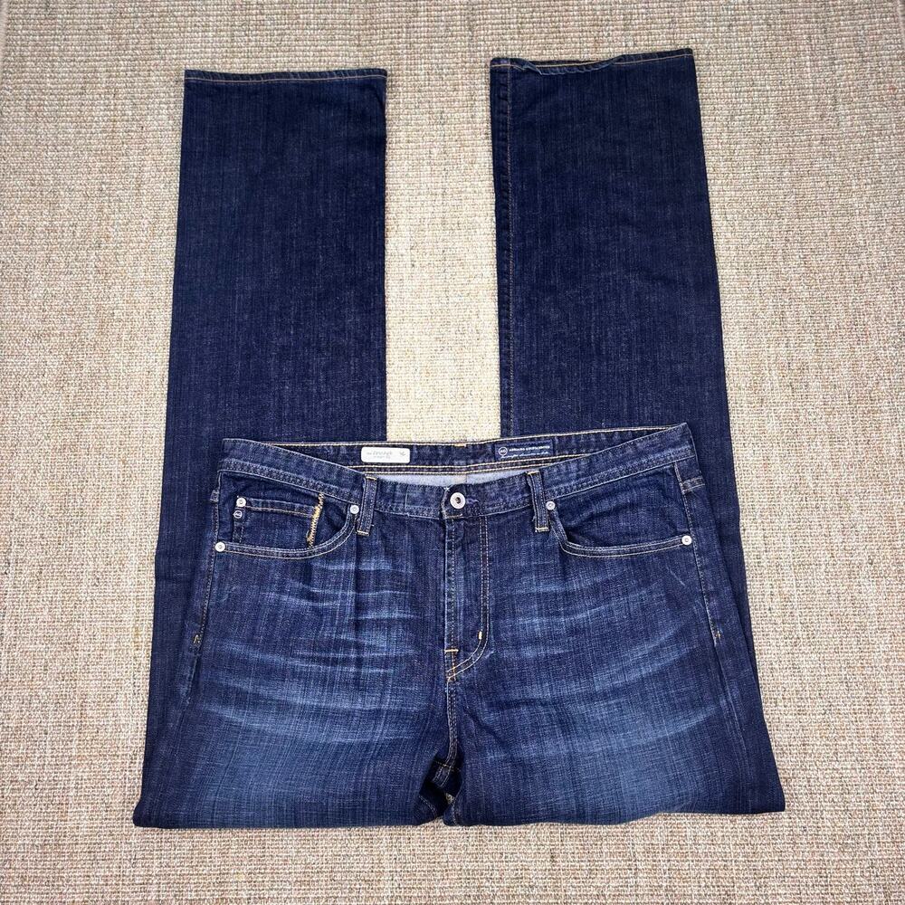 👖 AG Adriano Goldschmied The Protégé Straight Leg Jeans | 38x36 | Dark Indigo
